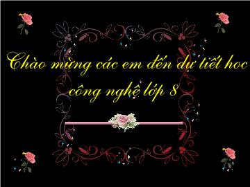 Bài giảng Công nghệ 8 Đồ dùng loại điện  nhiệt. Bàn la điện đồ dùng loại điện  cơ. Quạt điện